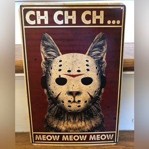Friday the 13th Cat Wall Decor